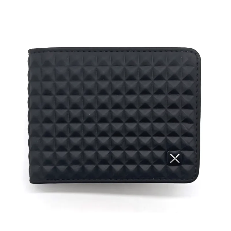 Zijn scheuren in het oppervlak van Pyramidal Projection PU Bifold Wallets For Men een natuurlijk gevolg van veroudering of onjuist onderhoud?