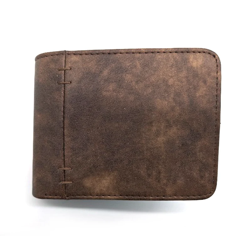 Vintage stijl pu bifold portefeuilles voor mannen